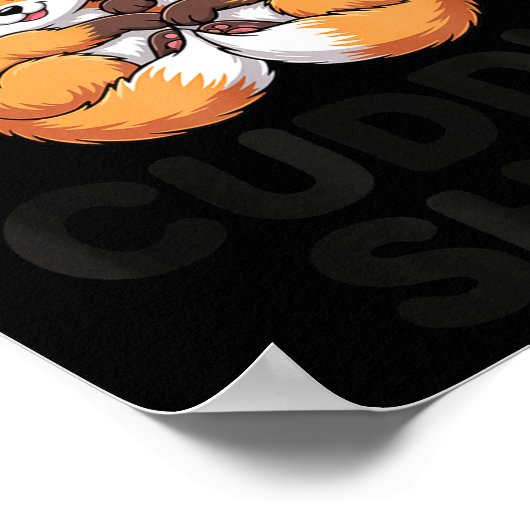 Cute Fox Snuggle Couple This Is My Cuddle  Poster (Hoek)