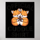 Cute Fox Snuggle Couple This Is My Cuddle  Poster (Voorkant)