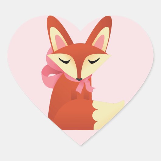 Cute Fox Stickers (Voorkant)