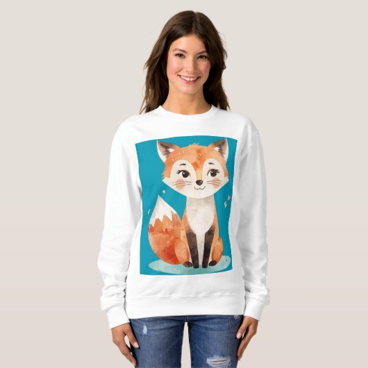 Cute Fox T-Shirt (Voorkant volledig)
