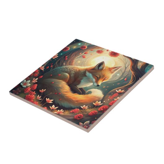 Cute Fox Tegeltje (Zijkant)