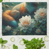 Cute Fox Theedoek (Gevouwen)