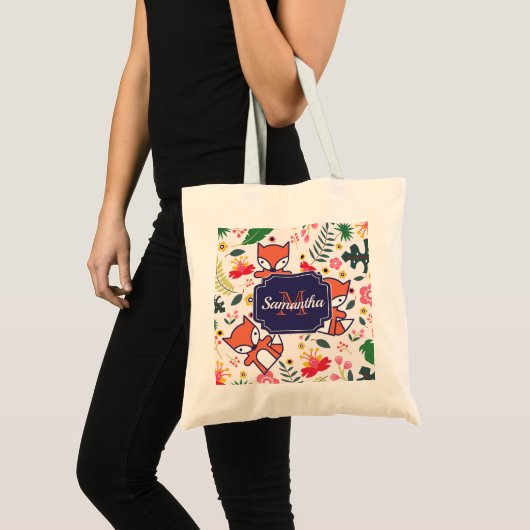 Cute Fox Tote Bag (Voorkant (product))