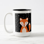 Cute Fox Tweekleurige Koffiemok (Links)