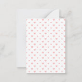 Cute Fox Valentijnsdag Kaart Kind met hart Notitiekaartje (Achterkant)