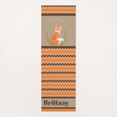 Cute Fox voegt naam yoga mat toe (Voorkant)