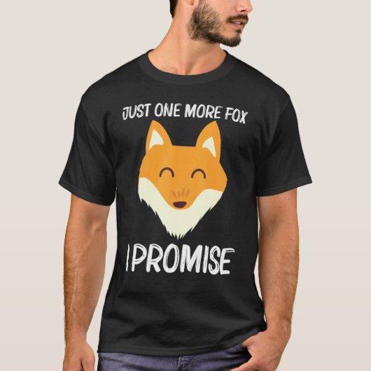 Cute Fox voor mannen, eigenaars van zoogdieren- en T-shirt (Voorkant)