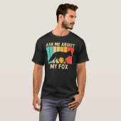 Cute Fox voor mannen Fennec Fox Arctic Forest T-shirt (Voorkant volledig)