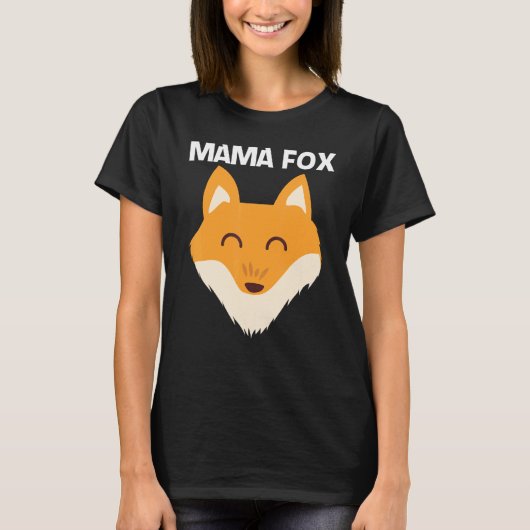Cute Fox voor vrouwelijke eigenaars van zoogdieren T-shirt (Voorkant)