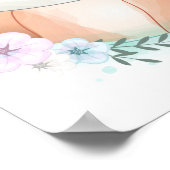 Cute Fox Waterverf Poster (Hoek)