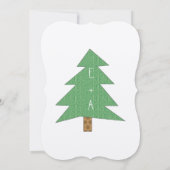 Cute Fox Wedding Invitation Kaart (Achterkant)