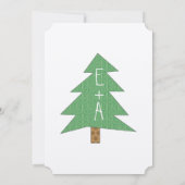 Cute Fox Wedding Invitation Kaart (Achterkant)