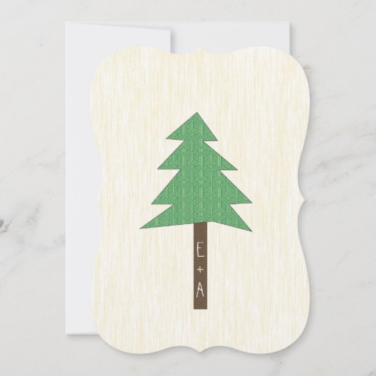 Cute Fox Wedding Invitation Kaart (Achterkant)