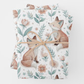 Cute Fox Wrapping Paper (In situ)