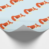 Cute Foxes Cadeaupapier (Hoek)