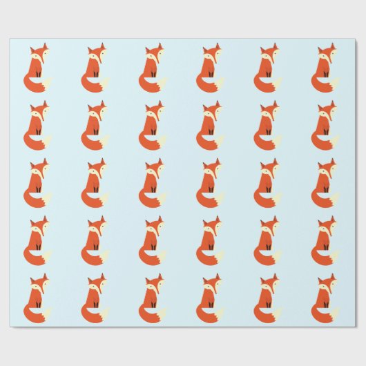 Cute Foxes Cadeaupapier (Vlak)