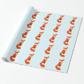 Cute Foxes Cadeaupapier (Uitgerold)