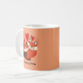 Cute Foxes Couple Personalized Valentijnsdag Koffiemok (Voorkant links)