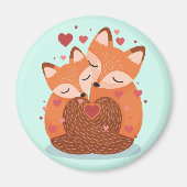 Cute Foxes Magneet (Voorkant)