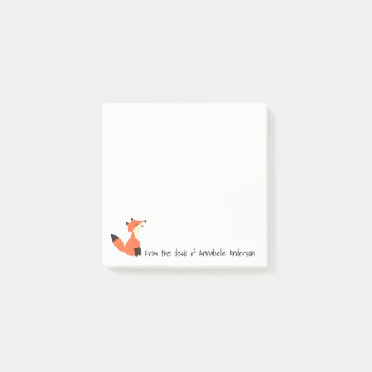 Cute Foxy Friend personaliseren Post-it® Notes (Voorkant)