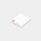 Cute Foxy Friend personaliseren Post-it® Notes (Schuin)
