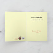 Cute fOXymoron Valentines Day Card Feestdagen Kaart (Binnen)