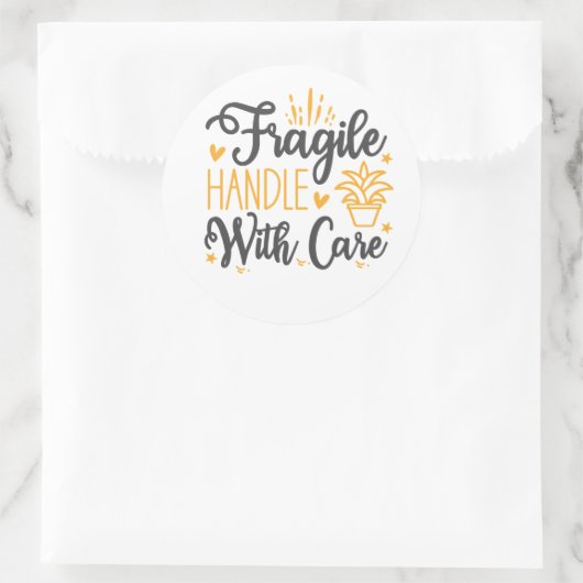 Cute FRAGILE Handle With Care Labels | Aesthetic (Tas)