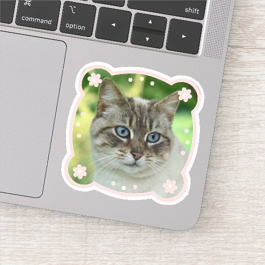 Cute Framed Personalized Afbeelding Sticker (Detail)