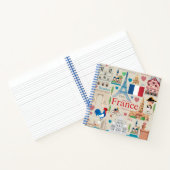 Cute France Icons Notitieboek (Binnen)