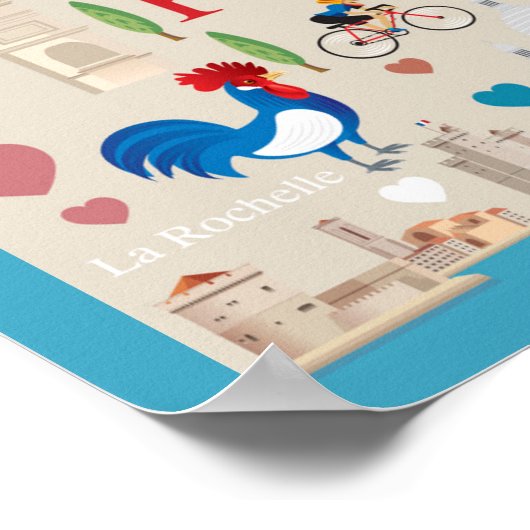 Cute France Icons Poster (Hoek)