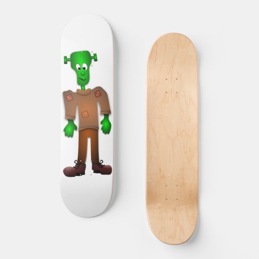 Cute Frankenstein Design Skateboard (Voorkant)