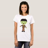 Cute Frankenstein Halloween Costume T-shirt (Voorkant volledig)