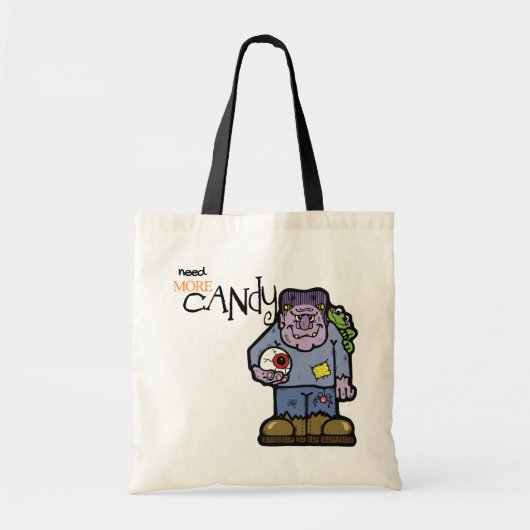 Cute Frankenstein Halloween Trick or treat Tote Bag (Voorkant)