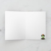 Cute Frankenstein Monster Halloween Birthday Kaart (Binnen)