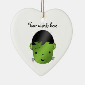 Cute Frankenstein monster Keramisch Ornament (Rechts)