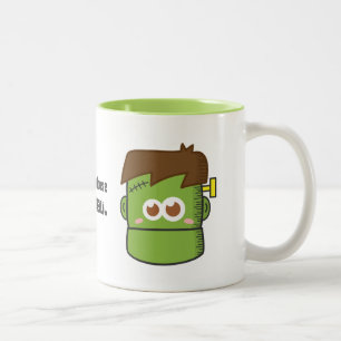 Cute Frankenstein Monster Tweekleurige Koffiemok