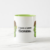 Cute Frankenstein Monster Tweekleurige Koffiemok (Center)