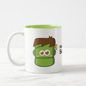 Cute Frankenstein Monster Tweekleurige Koffiemok (Links)