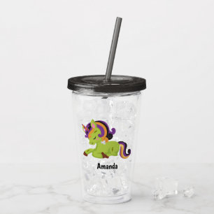 Cute Frankenstein Unicorn Halloween Acryl Drinkbeker