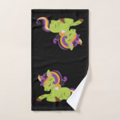 Cute Frankenstein Unicorn Halloween Bad Handdoek (Handdoek)