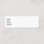 Cute Frankenstein Unicorn Halloween Drawing Mini Visitekaartje (Achterkant)