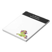 Cute Frankenstein Unicorn Halloween Drawing Notitieblok (Linkerzijde)