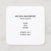 Cute Frankenstein Unicorn Halloween Drawing Vierkante Visitekaartje (Achterkant)