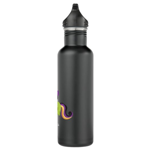 Cute Frankenstein Unicorn Halloween Drawing Waterfles (Rechts)