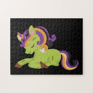 Cute Frankenstein Unicorn Halloween Legpuzzel