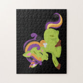 Cute Frankenstein Unicorn Halloween Legpuzzel (Verticaal)