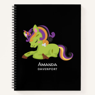 Cute Frankenstein Unicorn Halloween Notitieboek