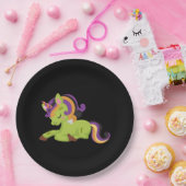 Cute Frankenstein Unicorn Halloween Papieren Bordje (Feest)