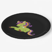 Cute Frankenstein Unicorn Halloween Papieren Bordje (Gekanteld)