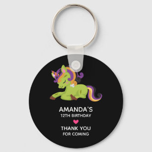Cute Frankenstein Unicorn Halloween Party Sleutelhanger